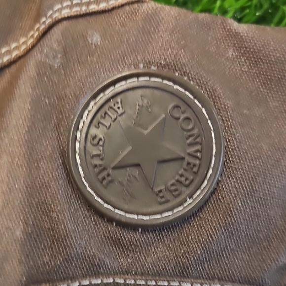 Converse Brown Canvas High-Top Sneakers - Picture 3 of 7